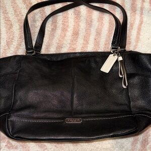 Coach Black Leather Women's Bag